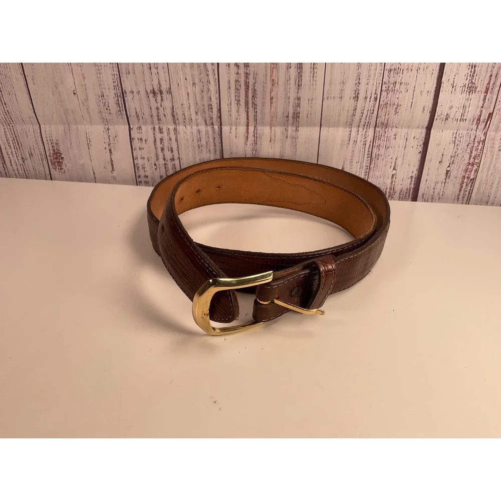 3D Western Mens Belt Leather Basic Distressed Brown 1029 40